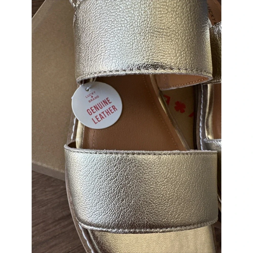 Lucky Brand Sandals 9‎ LP-KAIMANA Metallic Gold